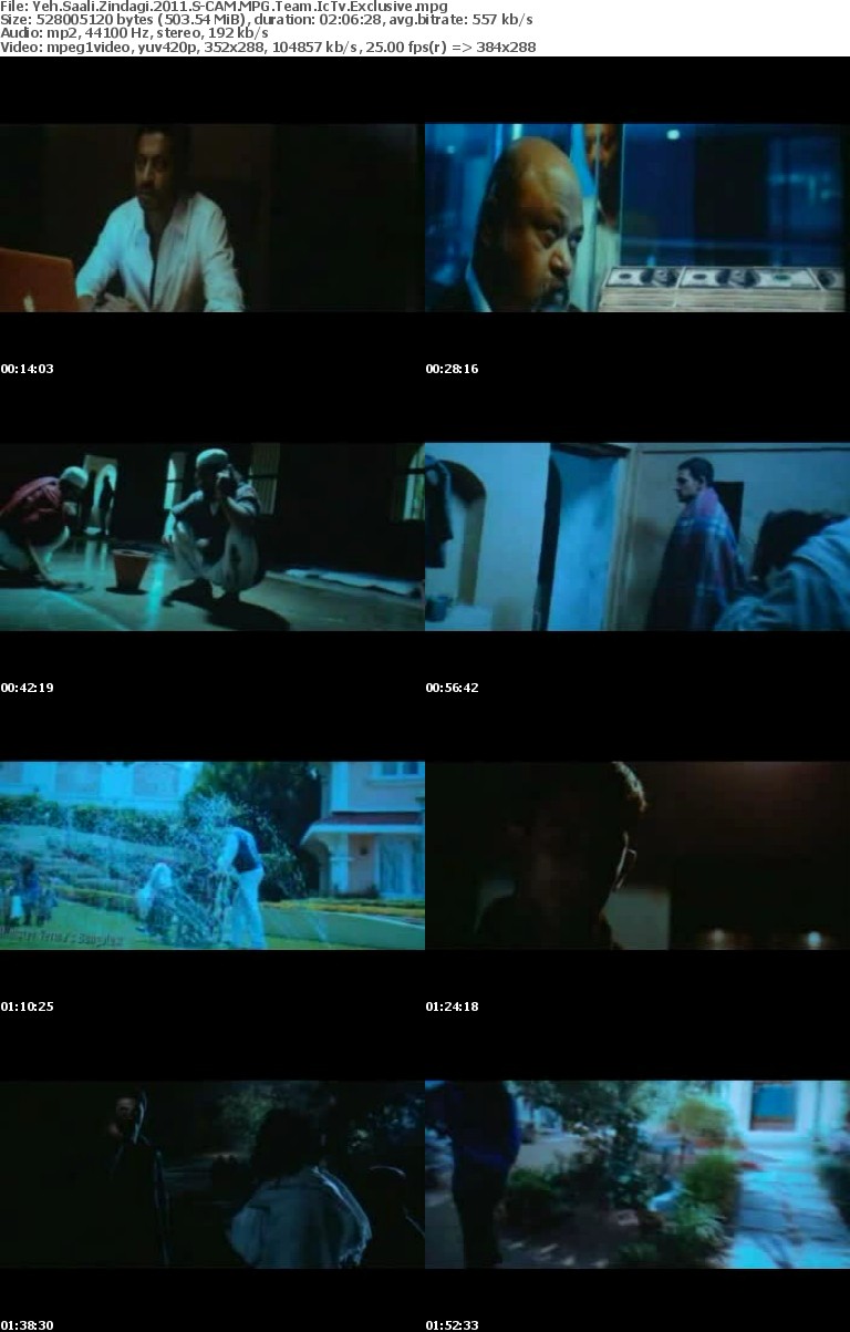 Yeh Saali Zindagi 2011 ScamRip 700MB Movie ScreenShots 1